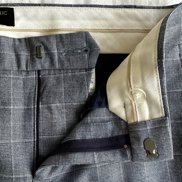 BANANA REPUBLIC CLASSIC-FIT SHINE PLAID BLAZER FULL 3 PIECE SUIT - Picture 2 of 11